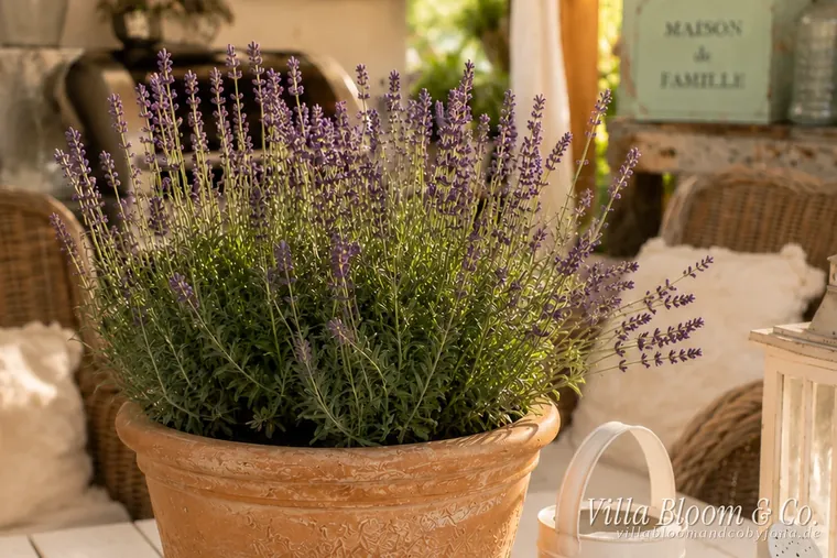 Caring for potted lavender