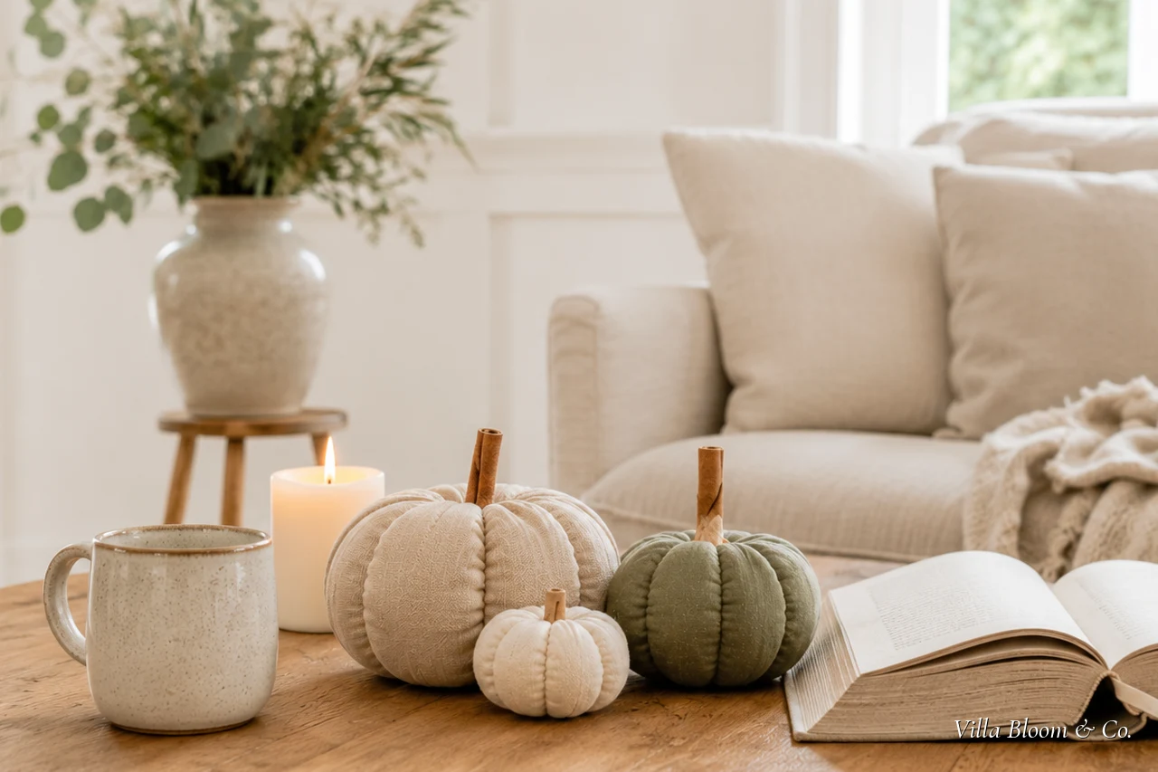Kürbisse aus Stoff nähen – DIY-Herbstdeko im Landhausstil