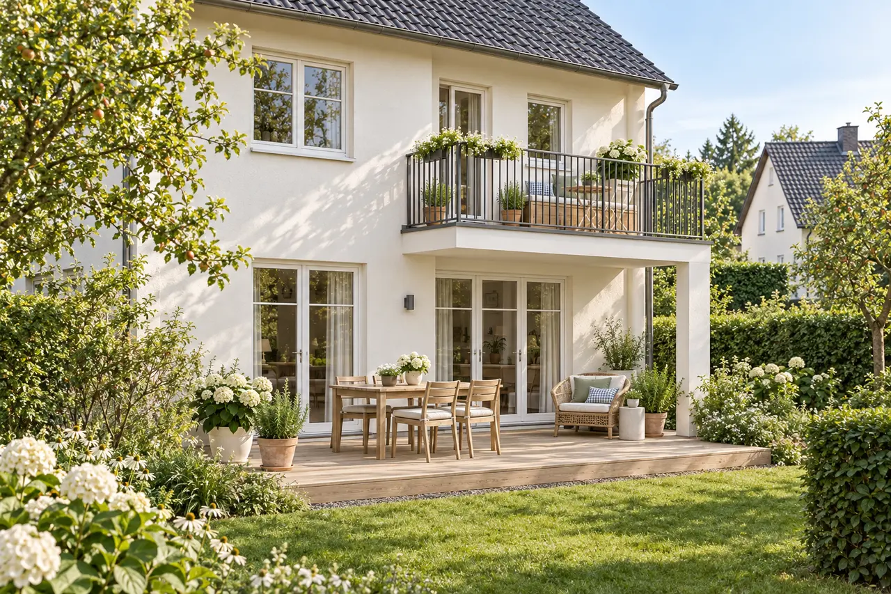 Terrasse im Landhausstil gestalten